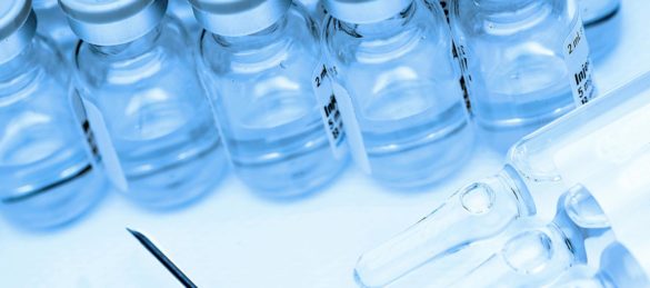 fiolki z lekami do iniekcji