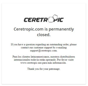 Ceretropic - zamknięcie sklepu z nootropami