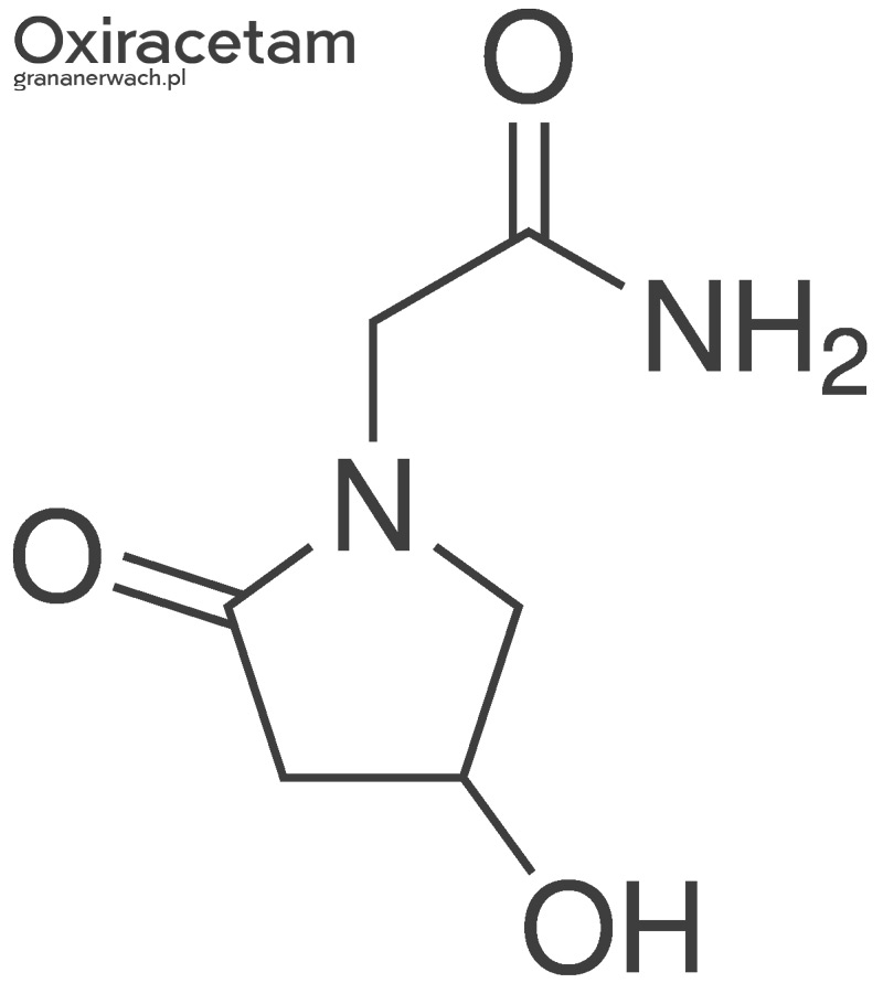 Struktura oksyracetamu - Działanie i właściwości