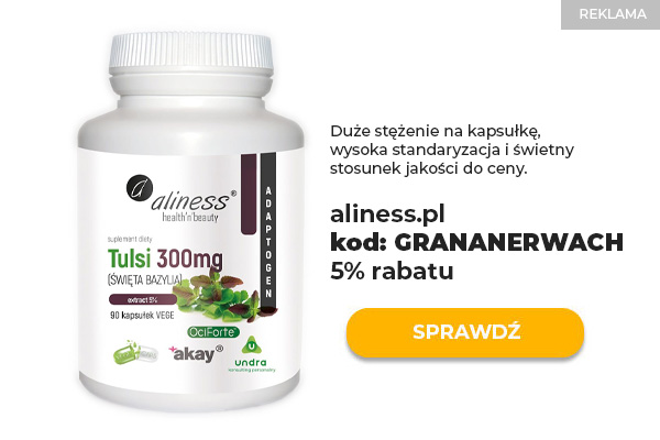 Aliness Tulsi 300 mg 90 kaps OciFORTE ekstrakt w kapsułkach